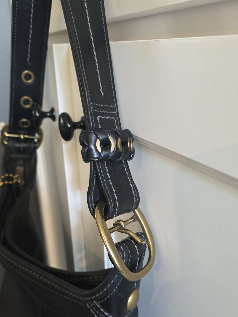 Coach Bleecker Bucket Bag With Tattersall Lining Like New!! - Picture 3 of 10